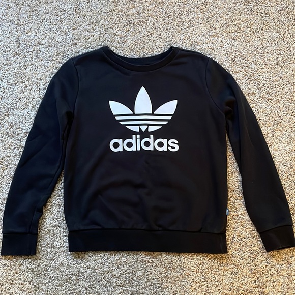 adidas Tops - Adidas crewneck black/white